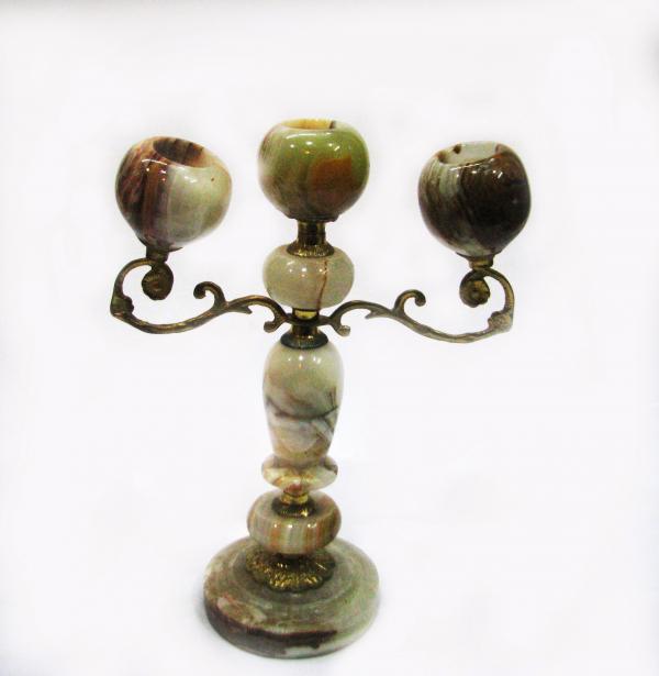 Onyx Stand of 3 Candles